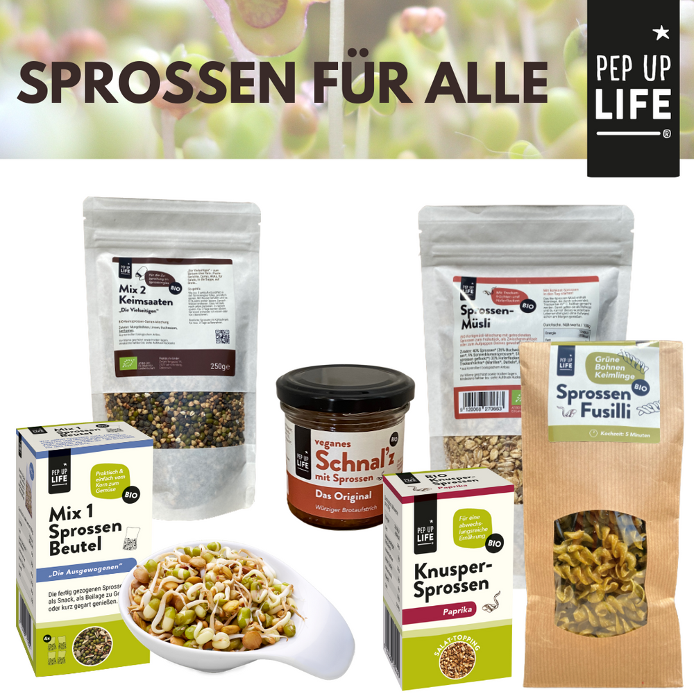 🌱 Warum jeder Mensch regelmäßig Sprossen essen sollte – und wie einfach das mit PepUpLife geht
