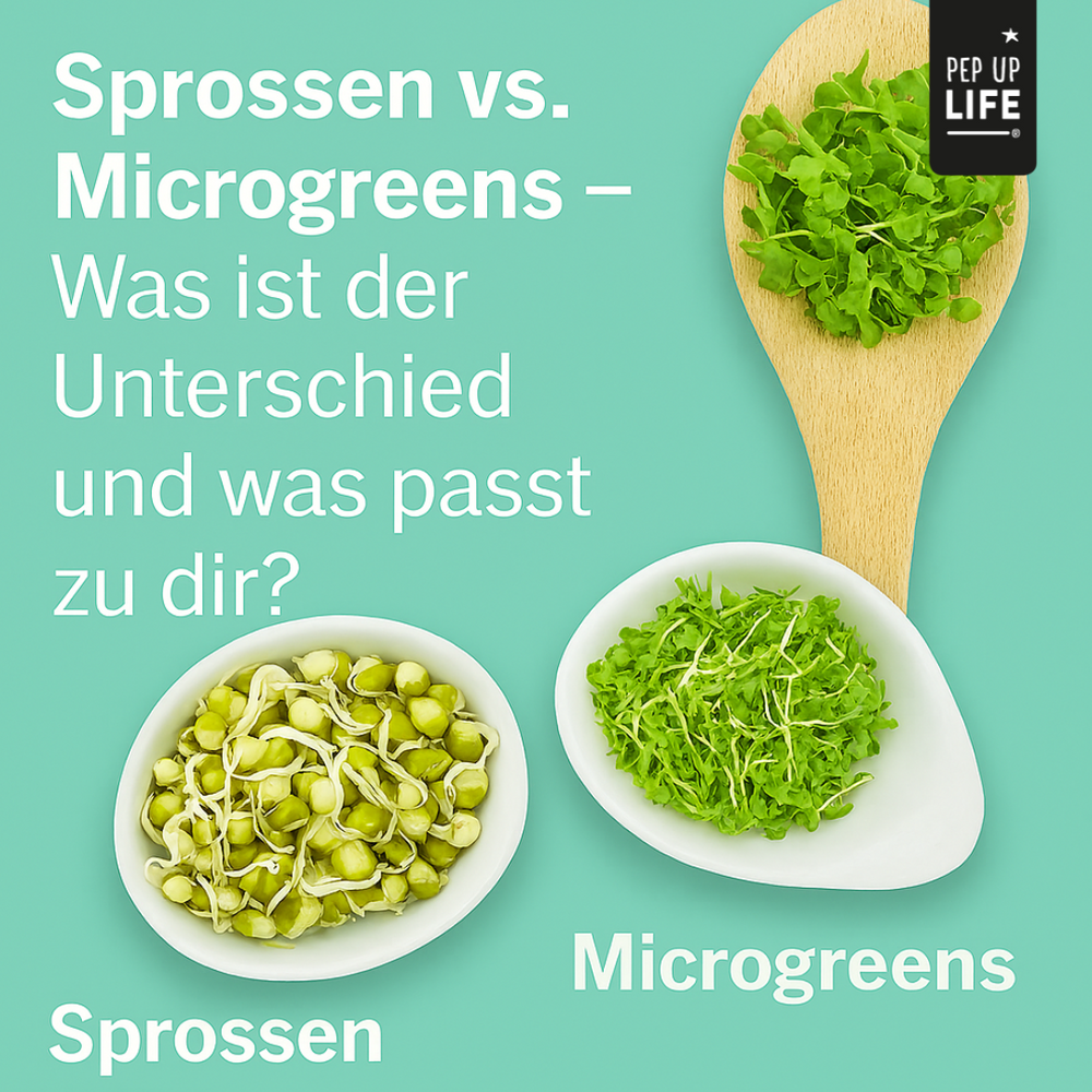 🌱 Sprossen vs. Microgreens – Was ist der Unterschied und was passt zu dir?