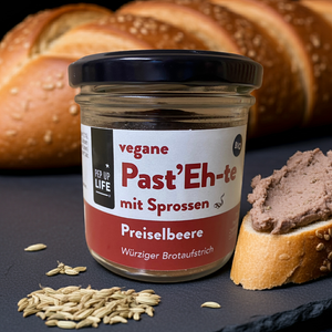 Past’Eh-te mit Sprossen - Preiselbeere, Vegan, Bio, 120g