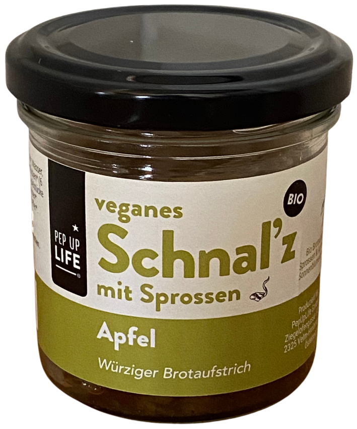 Schnal´z mit Sprossen - Apfel, Vegan, Bio, 110g