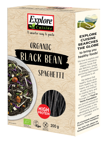 Black bean spaghetti, organic, 200g