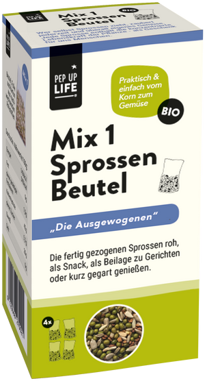 Sprossenbeutel MIX 1 - 4x20g Beutel