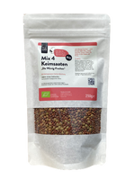 LARGE PACKAGE - ORGANIC sprouting seeds MIX4 sprouts sprouting seeds - the spicy cheeky ones - 250g