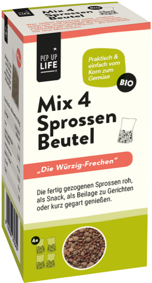 Sprossenbeutel MIX 4 - 4x20g Beutel