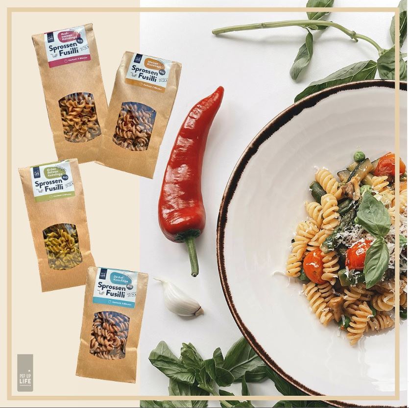 
            
                Load image into Gallery viewer, Sprouts pasta DINKEL sprouts, fusilli, 225g, organic 
            
        