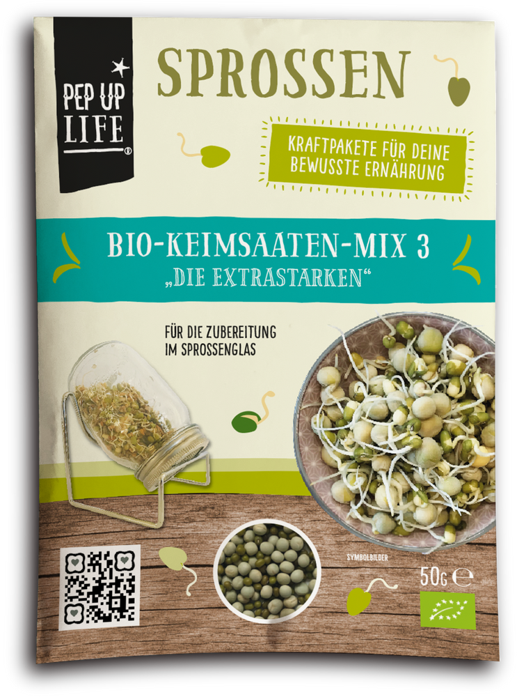 
            
                Load image into Gallery viewer, ORGANIC germination seeds MIX3 - the extra strong ones - 50g
            
        